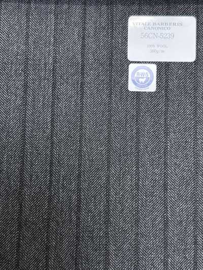 56CN5239 CANONICO RWS TRADITIONAL WORSTED 21 sọc xám/nâu