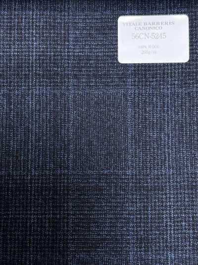 56CN5245 CANONICO MILLED TROPICAL xanh navy kẻ ô Glen