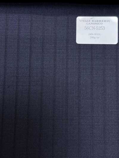 56CN5253 CANONICO PRUNELLE xanh navy đậm sọc chìm