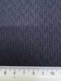 LA6511-NV Sản xuất tại Nhật, vải len lụa kim tuyến co giãn màu xanh navy kẻ sọc[Vải] Hosoi Shoji Co., Ltd. Hình ảnh bổ sung
