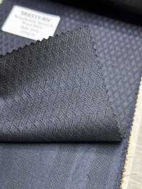 SK6511-NV Hàng nội địa Nhật Bản lụa len co giãn màu xanh navy họa tiết hình thoi[Vải] Hosoi Shoji Co., Ltd. Hình ảnh bổ sung