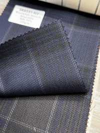 SK6531-NV Vải lụa len co giãn nội địa Nhật, xanh navy, kẻ caro Hosoi Shoji Co., Ltd. Hình ảnh bổ sung