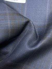 SK6531-NV Vải lụa len co giãn nội địa Nhật, xanh navy, kẻ caro Hosoi Shoji Co., Ltd. Hình ảnh bổ sung