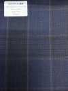 SK6531-NV Vải lụa len co giãn nội địa Nhật, xanh navy, kẻ caro