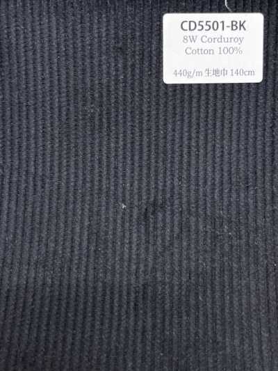 CD5501-BK Nhung kẻ 8W C100 màu đen