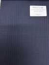 PR6531-NV Tiêu chuẩn  sản xuất tại Nhật Bản Premium Super120' sợi đơn co giãn kẻ sọc xanh navy
