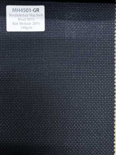 MH4501-GR Tiêu chuẩn Mohair hopsack sản xuất tại Nhật Bản màu xanh lá