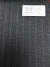 4ML4445 26AW THE CITY vải chéo xám than kẻ sọc