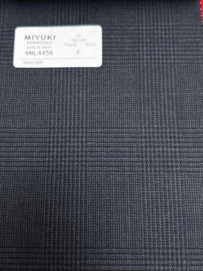 4ML4456 26AW THE CITY vải twill xanh navy kẻ caro