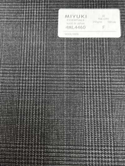 4ML4460 26AW THE CITY vải chéo xám than kẻ caro
