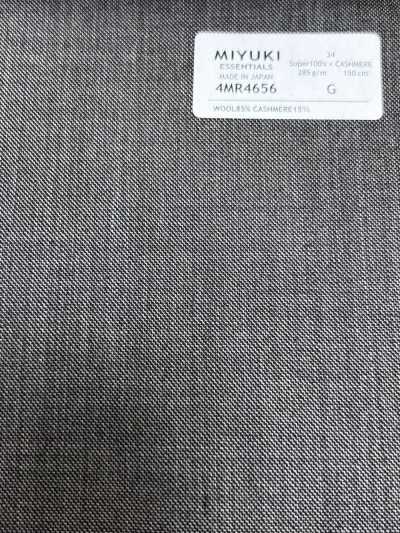 4MR4656 26AW Super100's × cashmere nâu nhạt vải trơn không hoạ tiết