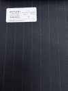 4MR4682 26AW Super100's × cashmere xanh navy kẻ sọc