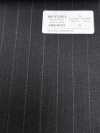 4MR4693 26AW Super100's × cashmere xám than chì kẻ sọc