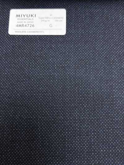 4MR4726 26AW Super100's × CASHIMERE xanh navy