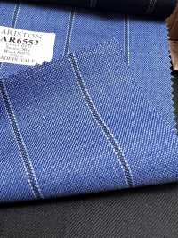 AR6552 ARISTON Super130's kẻ sọc xanh lam × xanh navy[Vải] Hosoi Shoji Co., Ltd. Hình ảnh bổ sung