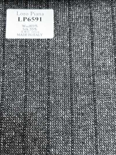 LP6591 Loro Piana kẻ sọc xám