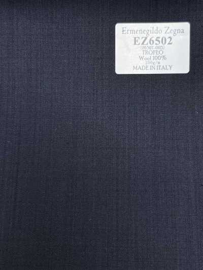 EZ6502 Ermenegildo Zegna TROFEO xanh đen đậm, vải trơn không hoạ tiết