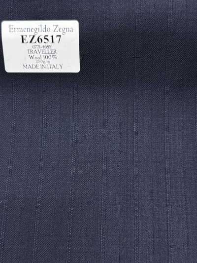 EZ6517 Ermenegildo Zegna TRAVELLER xanh navy kẻ sọc