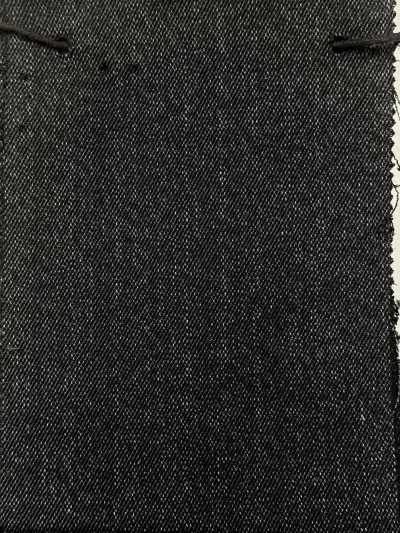NWD010-341 NIKKE Nikke Textile Co., Ltd. denim len xanh navy vải trơn không hoạ tiết