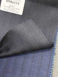 DM6151 DORMEUIL QUEEN Super100's xanh đen đậm kẻ sọc[Vải] Hosoi Shoji Co., Ltd. Hình ảnh bổ sung
