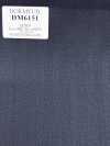 DM6151 DORMEUIL QUEEN Super100's xanh đen đậm kẻ sọc