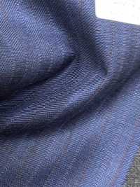 DM6155 DORMEUIL QUEEN Super100's xanh navy × nâu kẻ sọc[Vải] Hosoi Shoji Co., Ltd. Hình ảnh bổ sung
