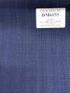 DM6155 DORMEUIL QUEEN Super100's xanh navy × nâu kẻ sọc