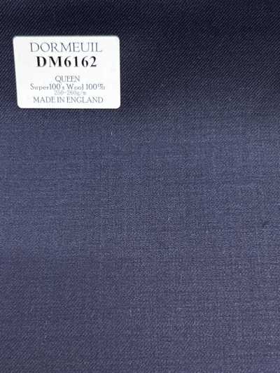 DM6162 DORMEUIL QUEEN Super100's màu xanh navy, vải trơn không hoạ tiết
