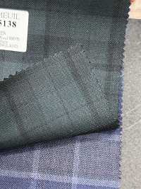 DM5138 DORMEUIL QUEEN Super100's kẻ caro xanh[Vải] Hosoi Shoji Co., Ltd. Hình ảnh bổ sung