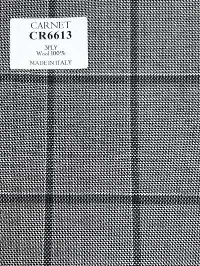 CR6613 CARNET 3PLY xám nhạt kẻ caro