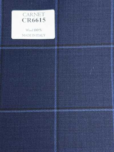 CR6615 CARNET 3PLY xanh navy kẻ caro