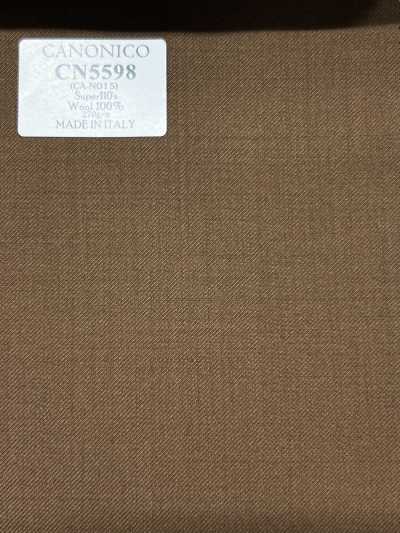 CN5598 CANONICO Super110's màu camel vải trơn không hoạ tiết