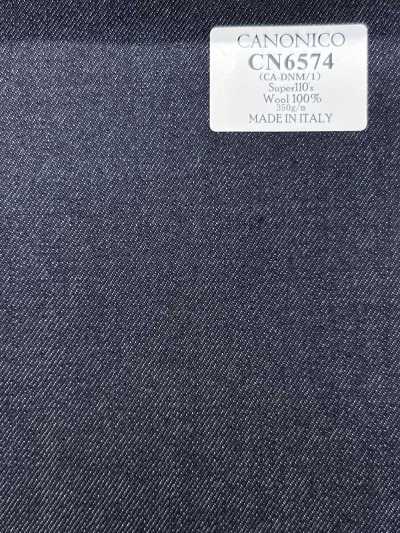 CN6574 CANONICO Super110's xanh navy vải bò