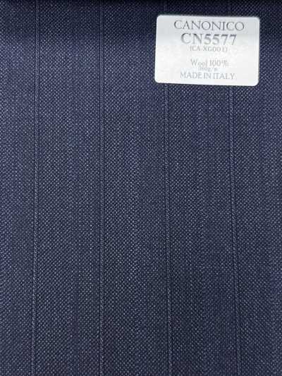 CN5577 CANONICO Super110's xanh navy kẻ sọc