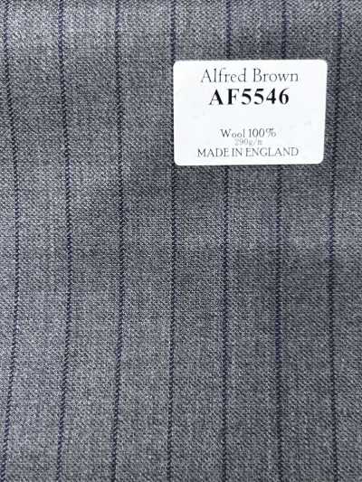 AF5546 Alfred Brown kẻ sọc xám × xanh navy