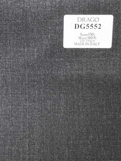 DG5552 DRAGO Super130's xám vải trơn không hoạ tiết