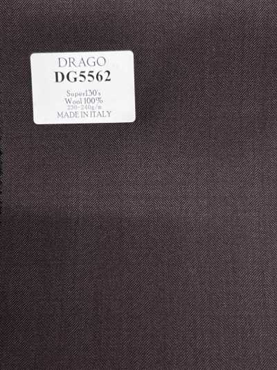 DG5562 DRAGO Super130's màu nâu, vải trơn không hoạ tiết