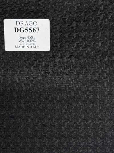 DG5567 DRAGO Super130's xanh đậm hoạ tiết răng cưa