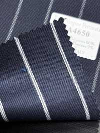 ZA4650 Lana Vergine Pettinata xanh navy × trắng kẻ sọc[Vải] Hosoi Shoji Co., Ltd. Hình ảnh bổ sung