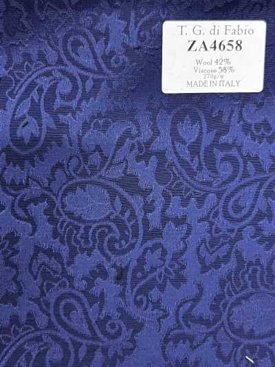 ZA4658 T.G.di Fabio xanh dương paisley Jacquard