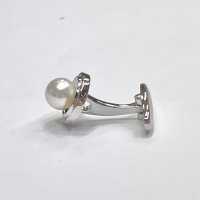 3003 Sterling Bạc Trắng Ngọc Trai Khuy Măng Sét[Lễ Phục Kiện Trang Trọng] Yamamoto(EXCY) Ảnh phụ