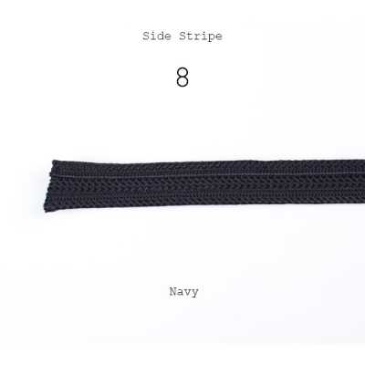 8 Băng sọc hông rayon 100%, viền sọc hông rộng 15mm, xanh navy