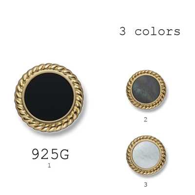 925 Nút bạc nguyên chất cao cấp, nút được bọc đá quý/xà cừ bằng bạc nguyên chất