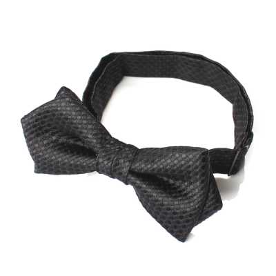 BFK-986 Nơ bướm kiểu kiếm bằng lụa jacquard nội địa, họa tiết kanoko, màu đen