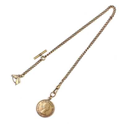 FOB-G Xích fob vàng theo phong cách cổ điển của áo ghi lê