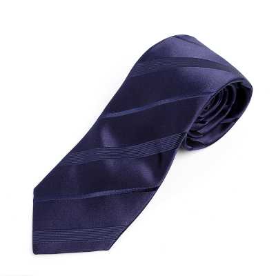 HVN-20 Cà vạt thủ công bằng vải VANNERS, họa tiết sọc, xanh navy