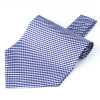 RAS-04 Cà vạt ascot họa tiết gingham xanh navy, sử dụng vải Ring Heart