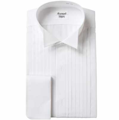 ST-502 Áo sơ mi cổ cánh ngực xếp ly