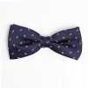 VBF-23 Nơ bướm dùng vải VANNERS họa tiết chấm paisley màu xanh navy