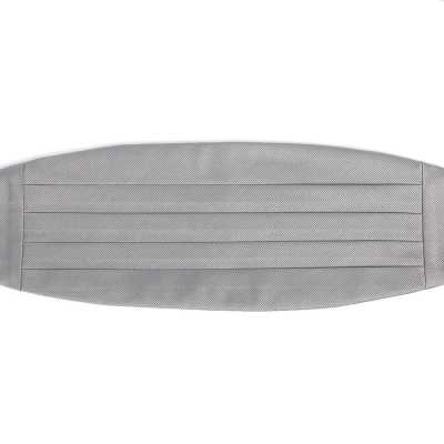 VCM-05 Cummerbund dùng vải lụa VENNERS màu xám twill